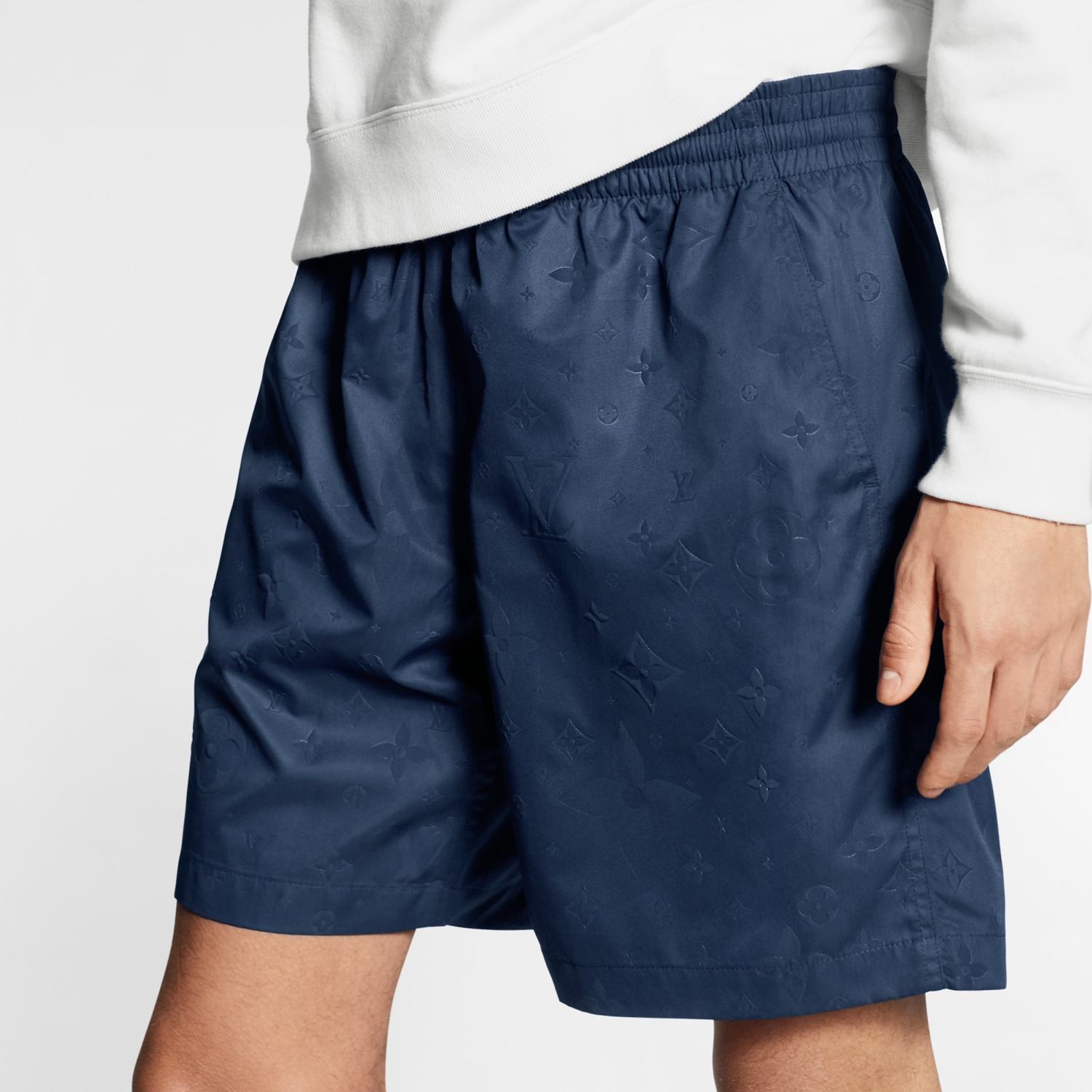 Louis Vuitton Men's Summer Solid Color Polyester Beach Full Print Casual Signature Swim Board Shorts #98199