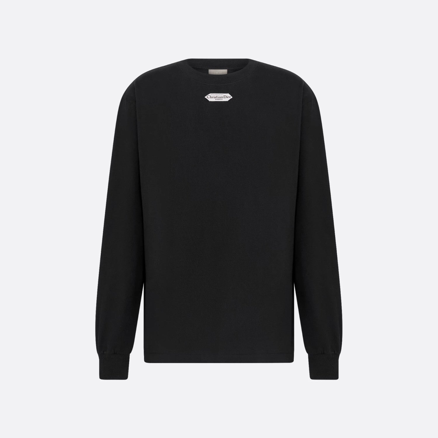 Dior Men's Spring/Fall Fashion Casual Solid Color Crew Neck Loose Fit Long Sleeve Cotton Plain Weave Knit Fabric Long Sleeve Sweatshirt #78565