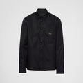 Prada Re-Nylon Men's Spring/Fall Fashion Casual Solid Color Collared Single Button Nylon Jacket Shirt #78762