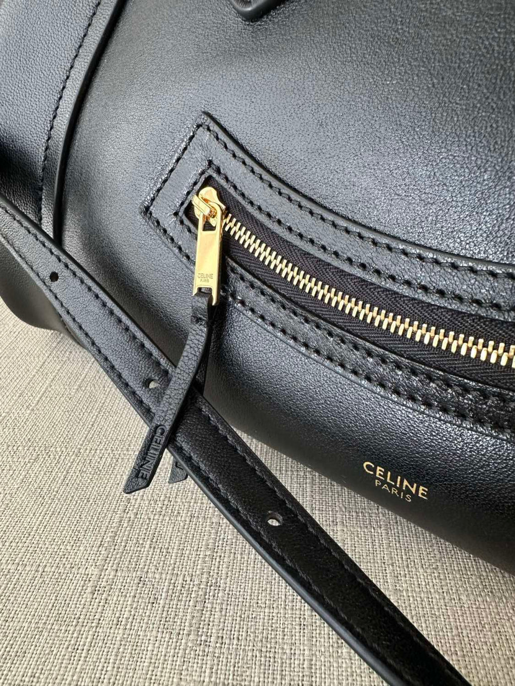 Celine Medium Smiling New Luggage in Supple Shiny Lambskin #334037