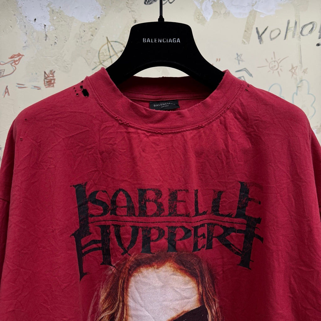 Balenciaga Men Women Isabelle Boxy Round Neck Solid Color Loose Summer Short Sleeve T-shirt #76596