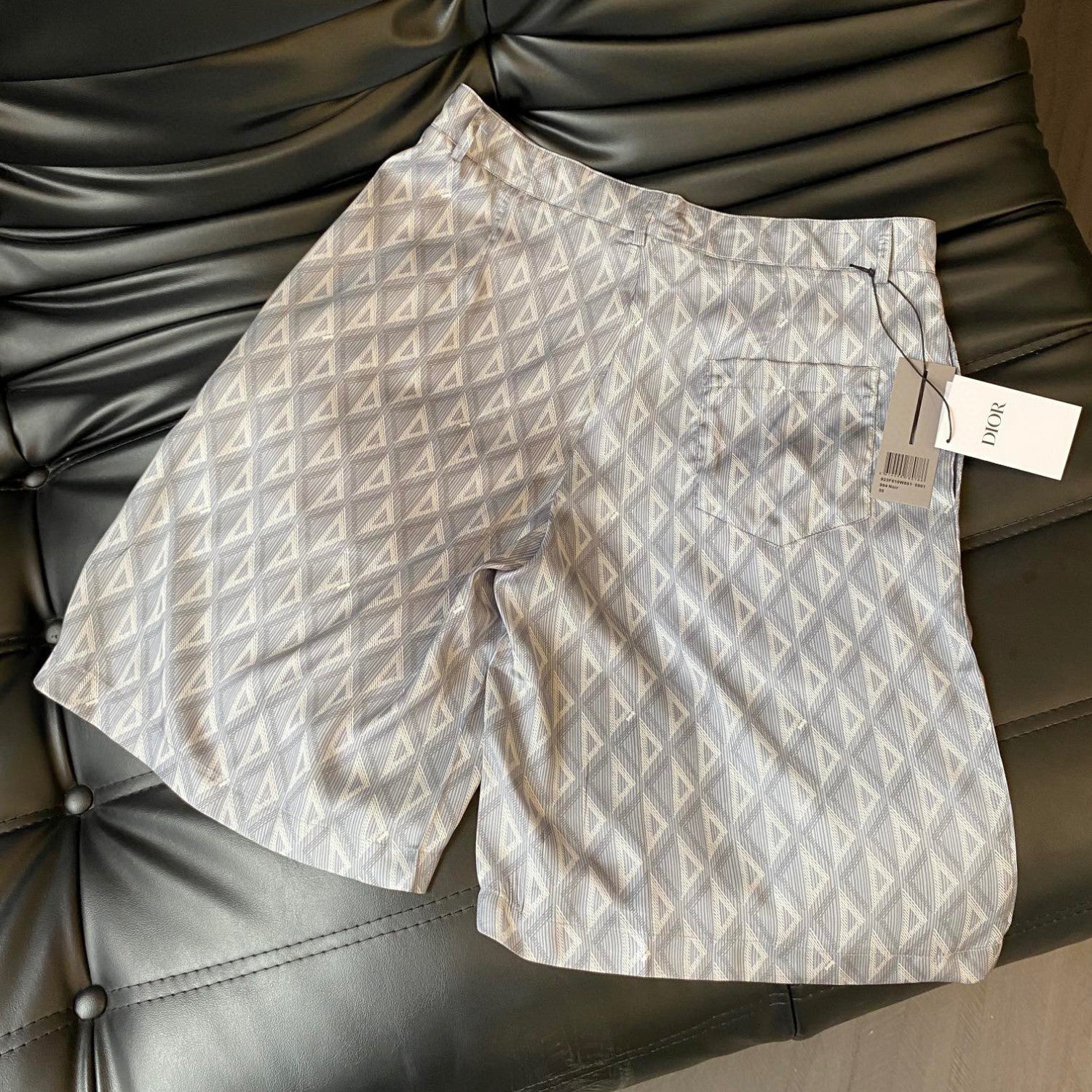 Dior Geometric Pattern Short Sleeved Shirt Shorts Set Suit #94445