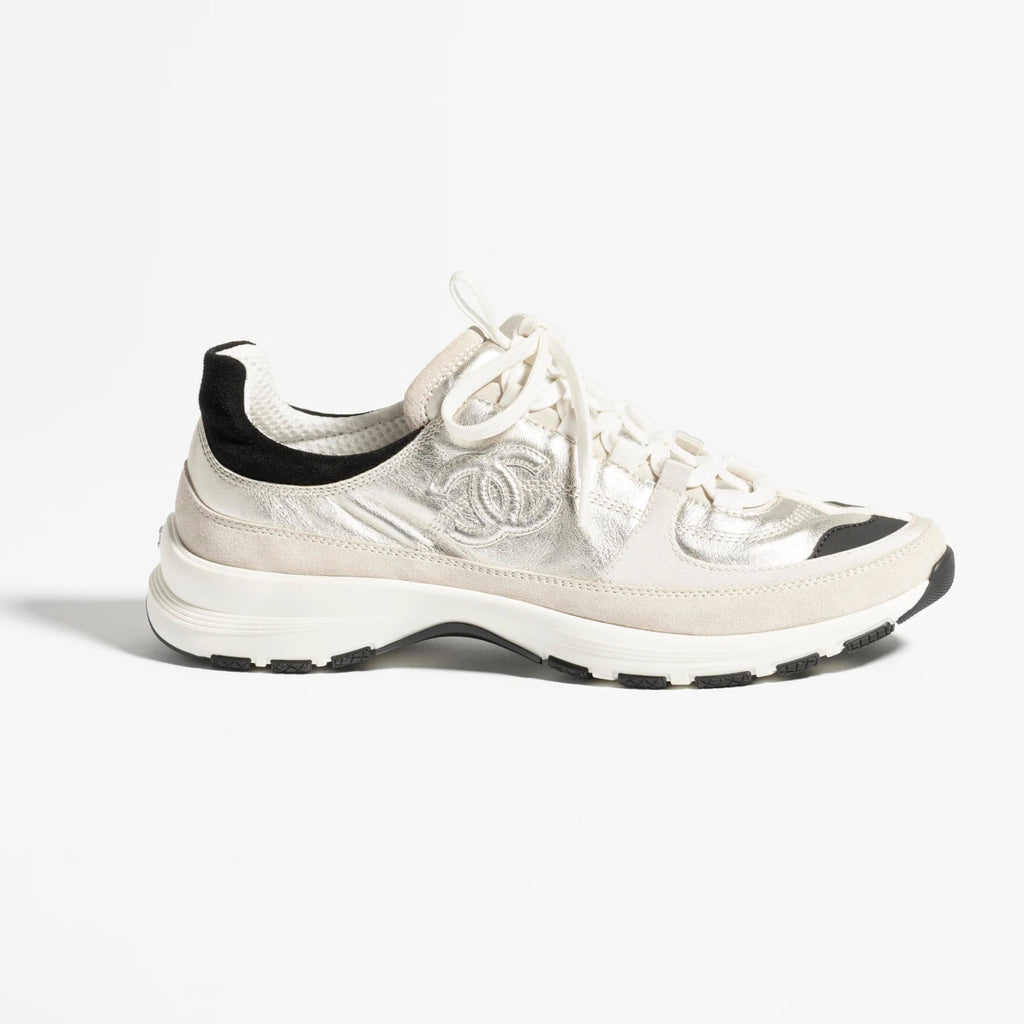 Chanel Men's And Women's Spring/Fall Fashion Casual Round Toe Lace Up Leather Suede Sneakers with Slightly Thickened Sole Shoes #78726