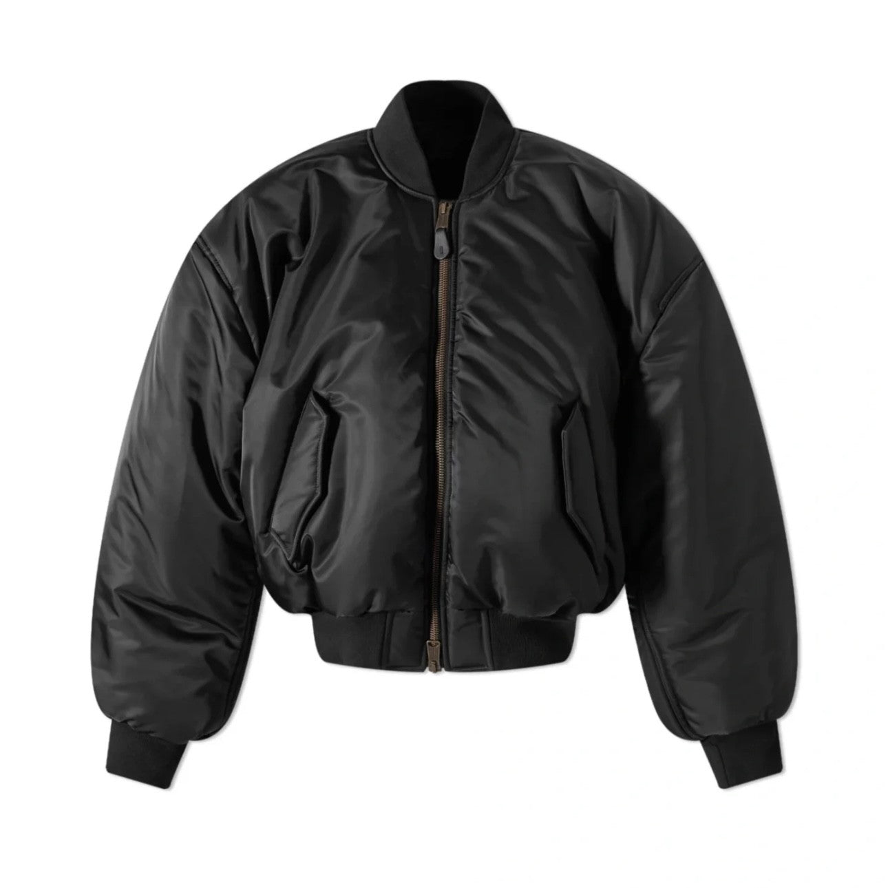 Balenciaga Men's Solid Color Casual Zipper Short Bomber Pilot Jacket Loose Spring And Autumn Baseball Collar Long Sleeve Coat Ngvp #2124