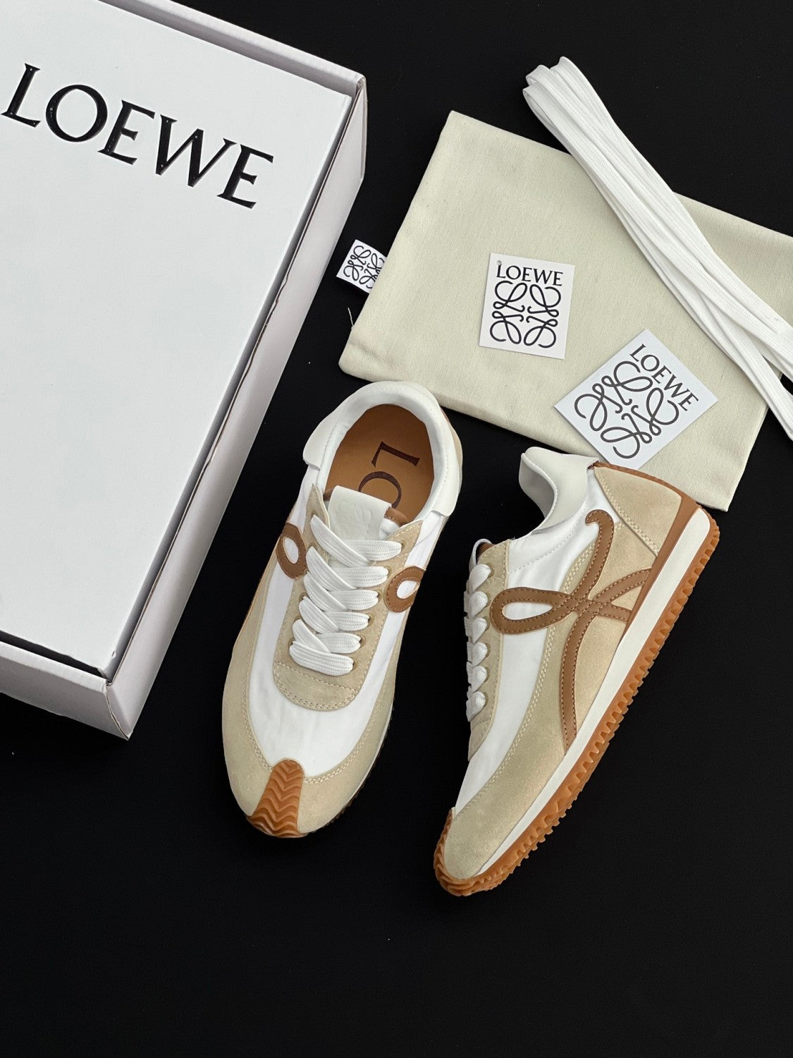 Loewe Forrest Gump Shoes Cowhide Suede Calfskin #385055