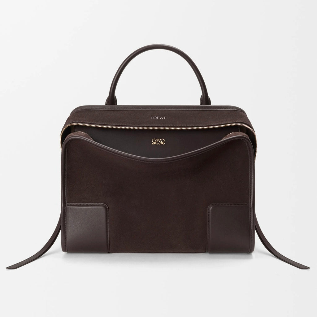 Loewe Small Amazona Handbag Shoulder Bag Crossbody Bag Minimalist Two-tone Suede Handbag Small Square Bag A039as0x02 #82973A