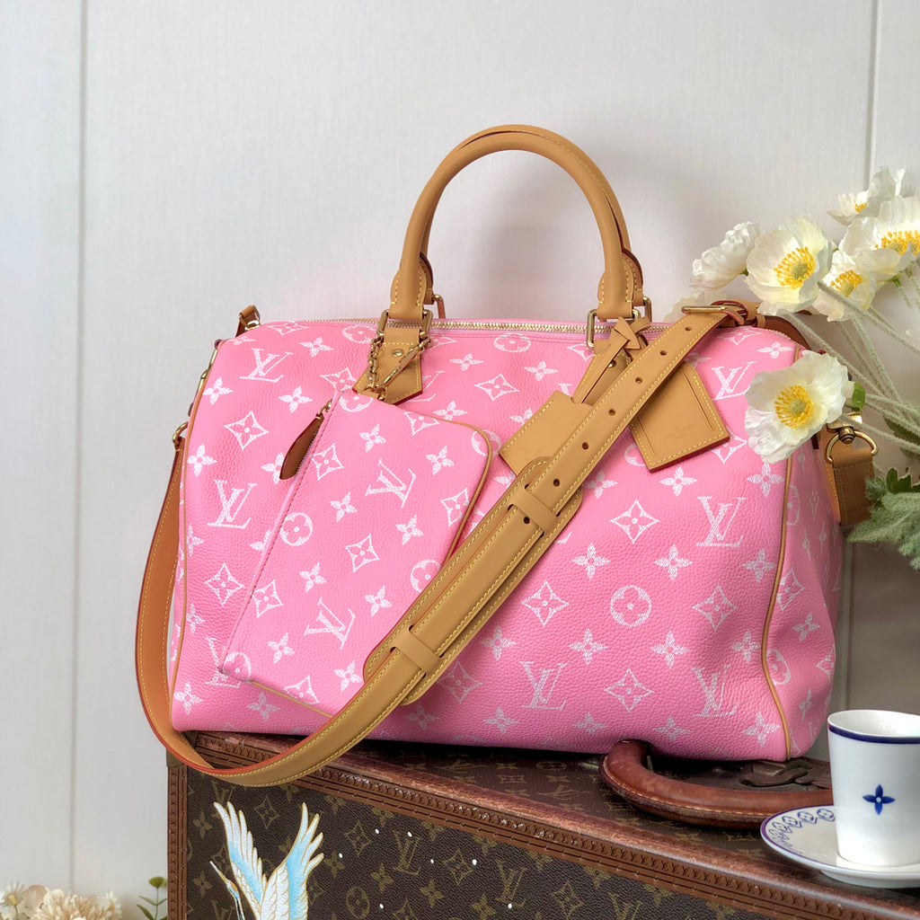 Louis Vuitton Women's Fashion Classic Cherry Blossom Pink Logo Zipper Closure Leather Shoulder Bag Handbags In Small Medium And Large Sizes Crossbody Bag Bags #78657