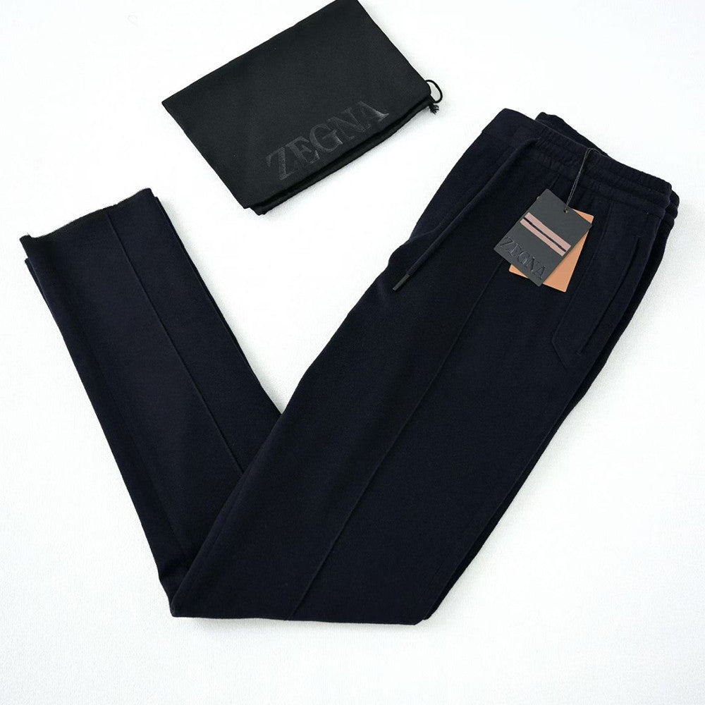 Zegna Grey Mélange Wool Joggers #334675
