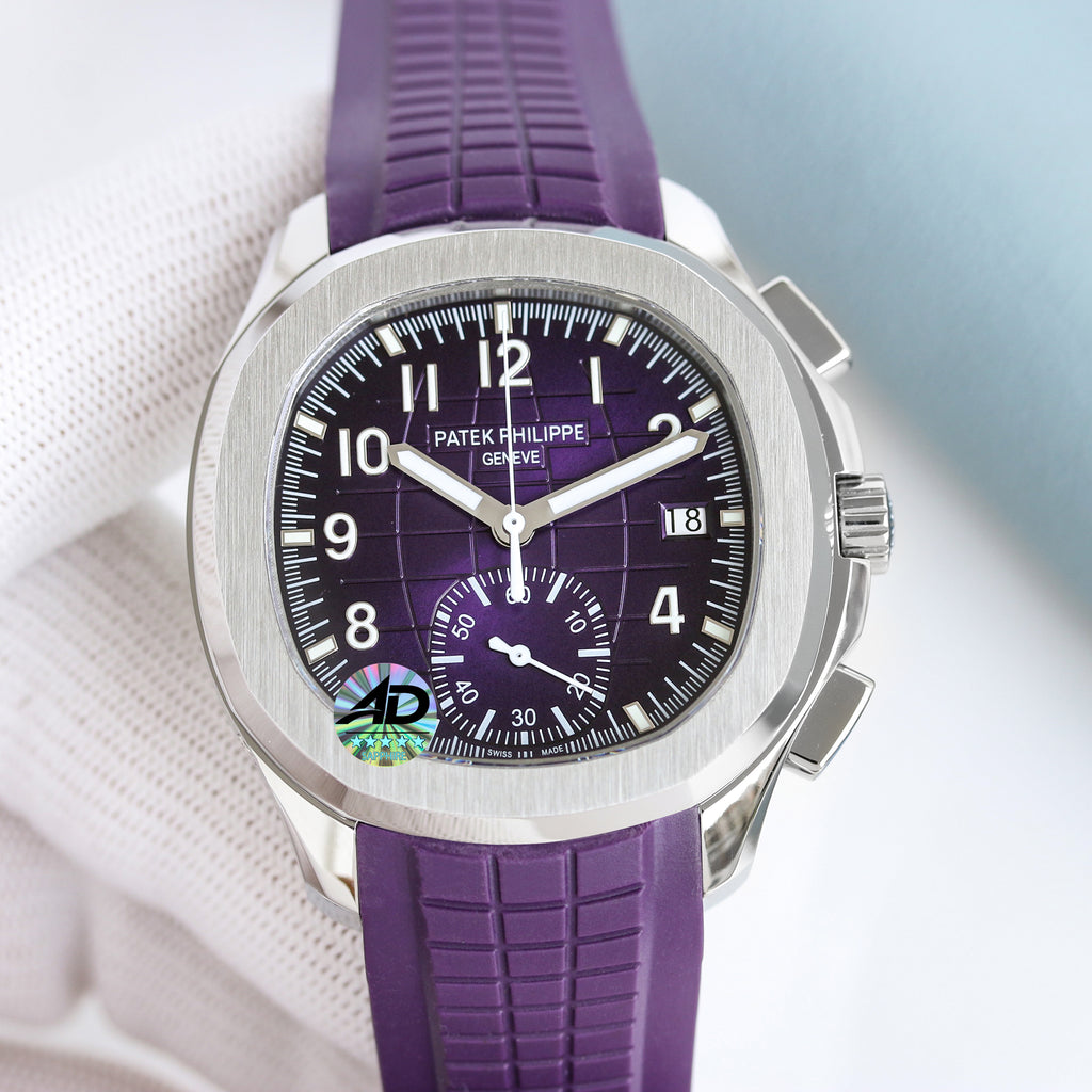 Patek Philippe Aquanaut Men's Solid Color Automatic Mechanical Movement Rubber Strap 42.2 mm Case Watch #77942