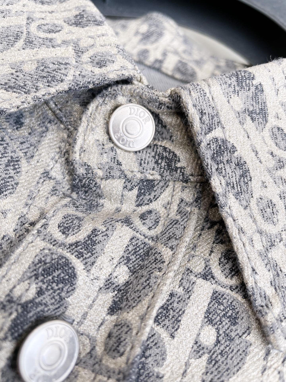 Dior Oblique Overshirt Letter Denim Long Sleeve Shirt Jacket #96663