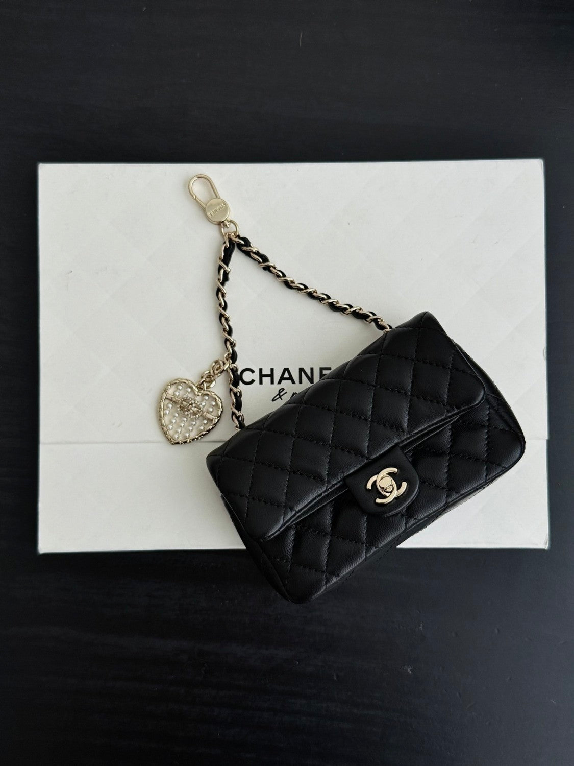 Chanel Mini Cf Pendant Classic Color Keyring Bag Accessory Fashionable Exquisite Elegant Waist Bag Card Holder Bags #82142A
