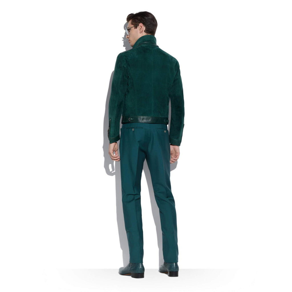 Tom Ford Suede Zip Lapel Jacket #96185