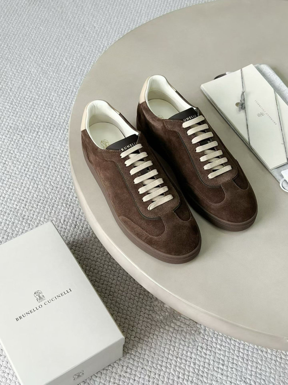 Brunello Cucinelli Top-quality Version Men's Suede sneakers #375407