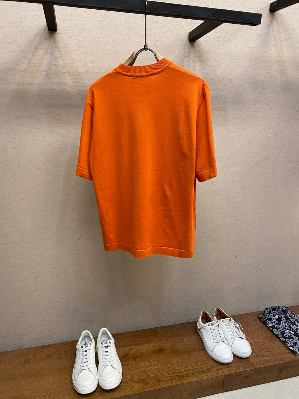 Louis Vuitton Men's Summer Solid Color Embroidered Logo Pin Crew Neck Cotton Short Sleeve T-Shirt #98211