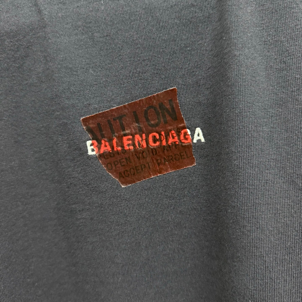 Balenciaga Men's Summer Solid Color Regular Fit Cotton Round Neck Short Sleeve T-Shirt #76633