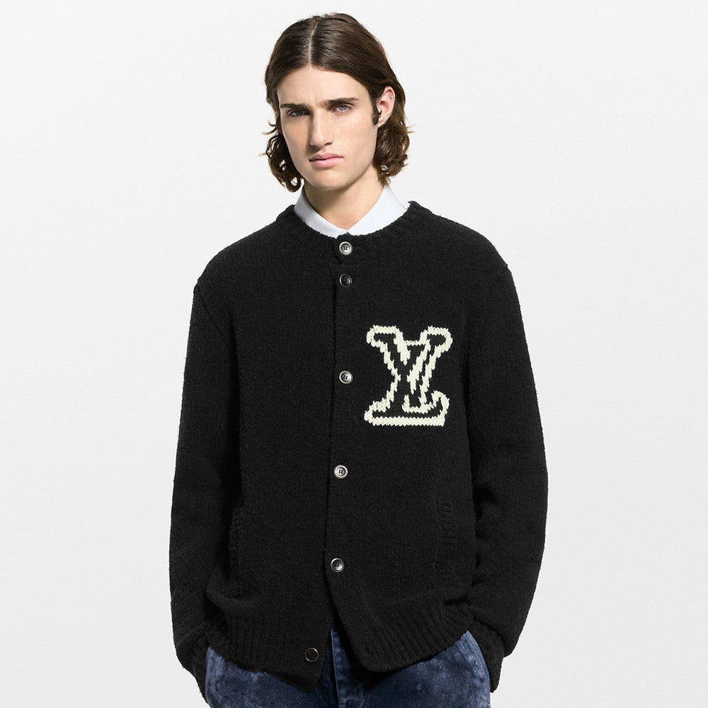 Louis Vuitton Chunky Intarsia Signature Cardigan #336264