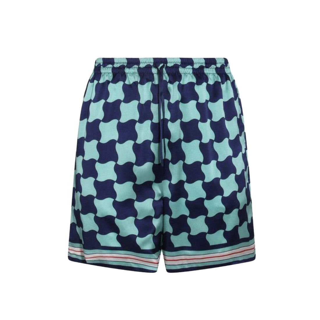 Casablanca Men's Summer Geometric Pattern Printed Single-Breasted Short-Sleeved Shirt and Casual Drawstring Shorts Set #77127