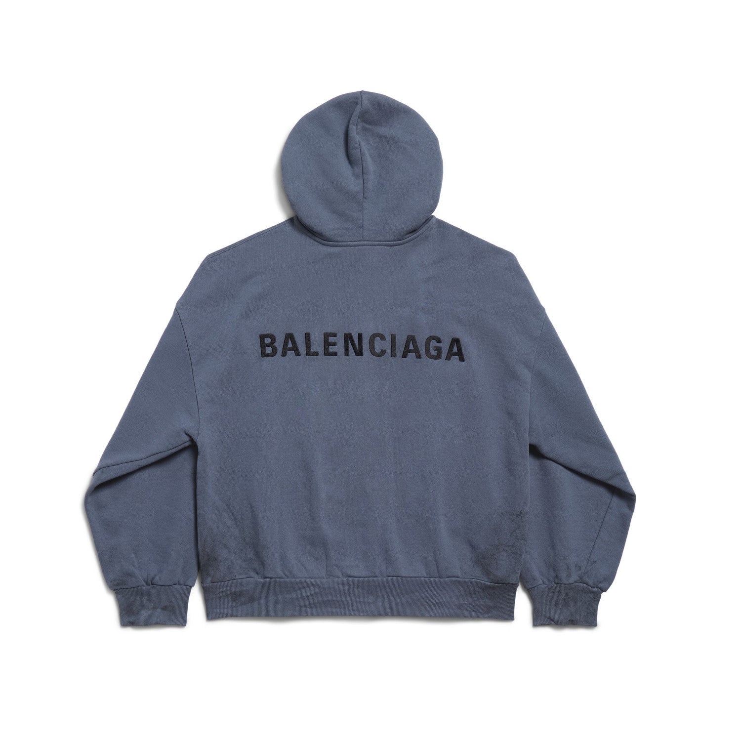 Balenciaga BACK HOODIE Men's Spring/Autumn Fashion Casual Solid Color Embroidered Zipper Gathered Cuffs Waist Hooded Cardigan Jacket Sweatshirt #78283