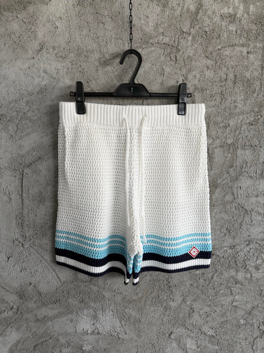 Casablanca Woven Striped Sweater Short-sleeved Shirt Shorts #335805