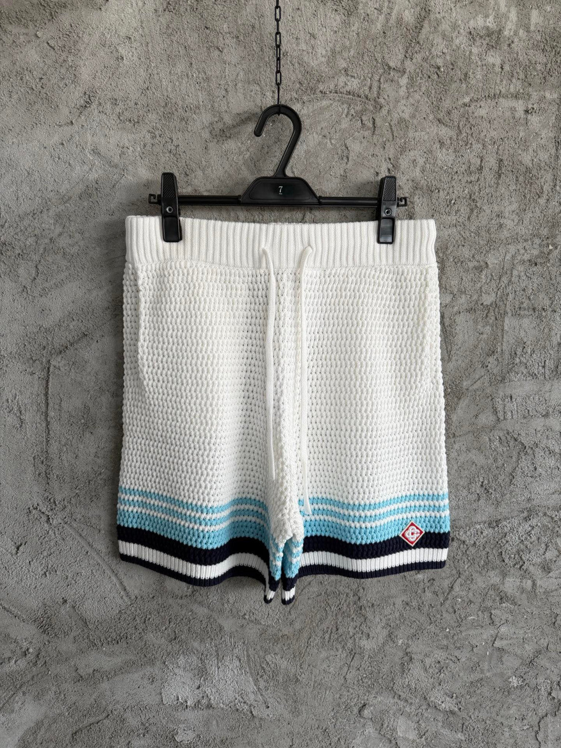 Casablanca Woven Striped Sweater Short-sleeved Shirt Shorts #335805