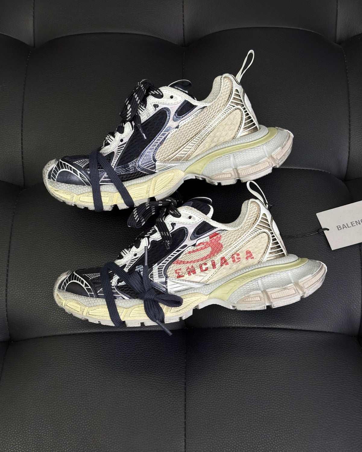 Balenciaga Men's 3xl Split Logo Sneaker #376545