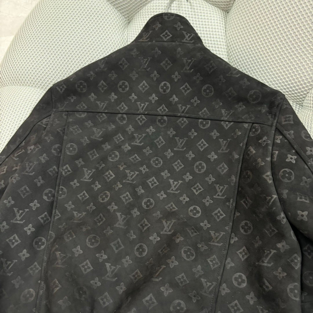 Louis Vuitton Men's Autumn and Winter Letter Printed Solid Color Zipper Long Sleeve Jacket #73149