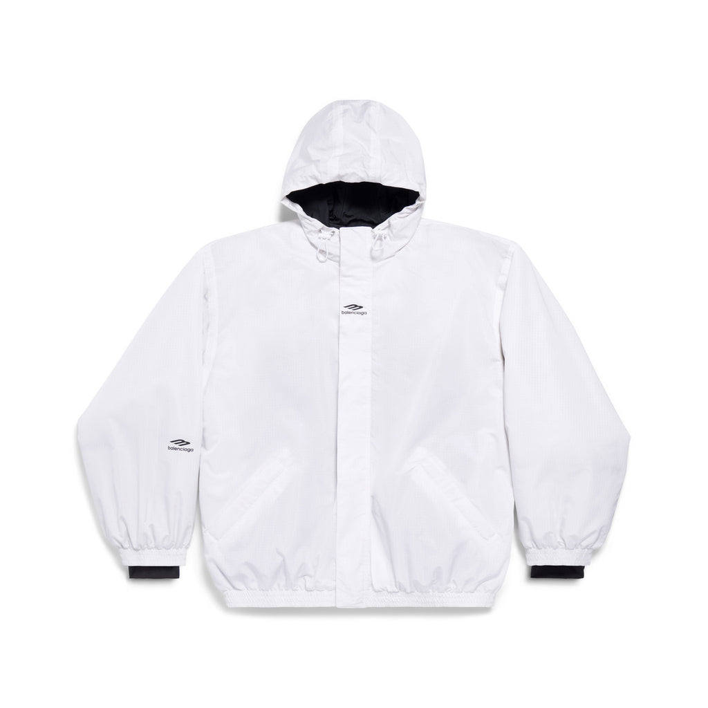 Balenciaga 3B SPORTS ICON SKI Men's Fall/Winter Fashion Solid-Color Hooded Zipper Windproof Ski Series Down Jacket #79555