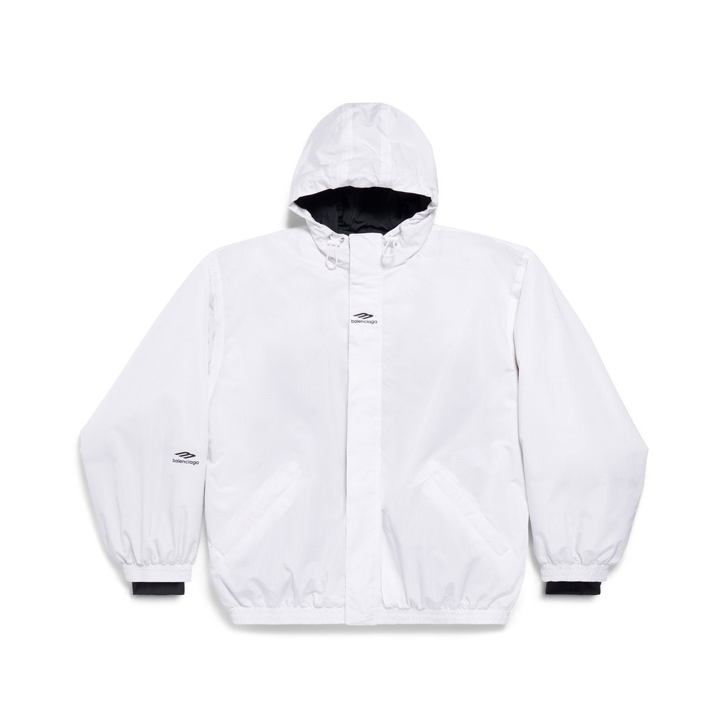 Balenciaga 3B SPORTS ICON SKI Men's Fall/Winter Fashion Solid-Color Hooded Zipper Windproof Ski Series Down Jacket #79555