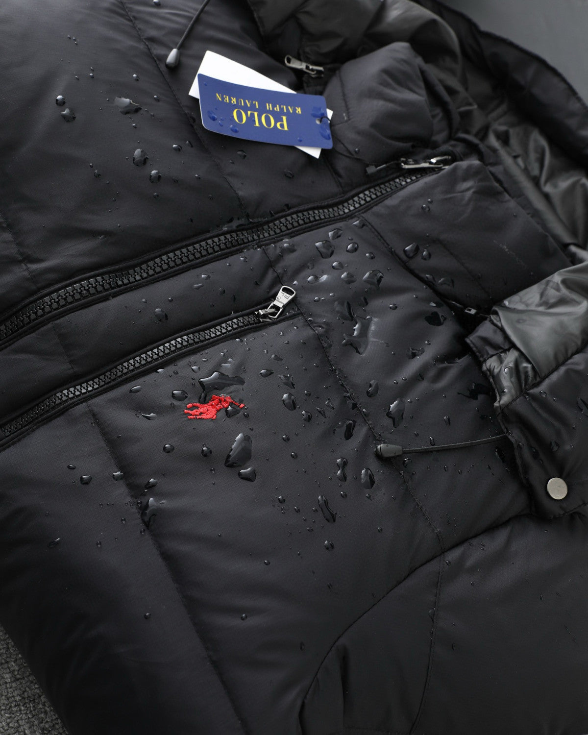 Ralph Lauren Men's Winter Solid Color Embroidered Logo Print Hooded Zipper Long Sleeve Puffer Down Jacket #77217