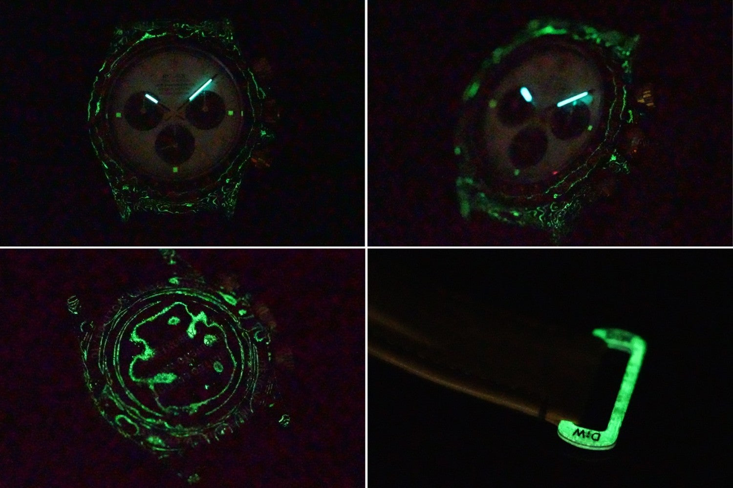 Rolex Men's Cosmo Chrono Daytona Mechanical Watch with Carbon Fiber Patterned Luminous Case #73619