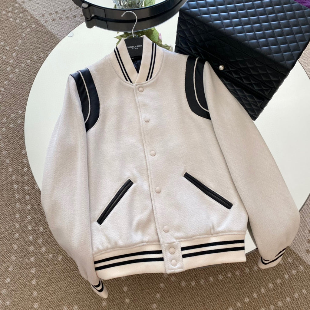 Saint Laurent Teddy Jacket In Wool Ngvp #691