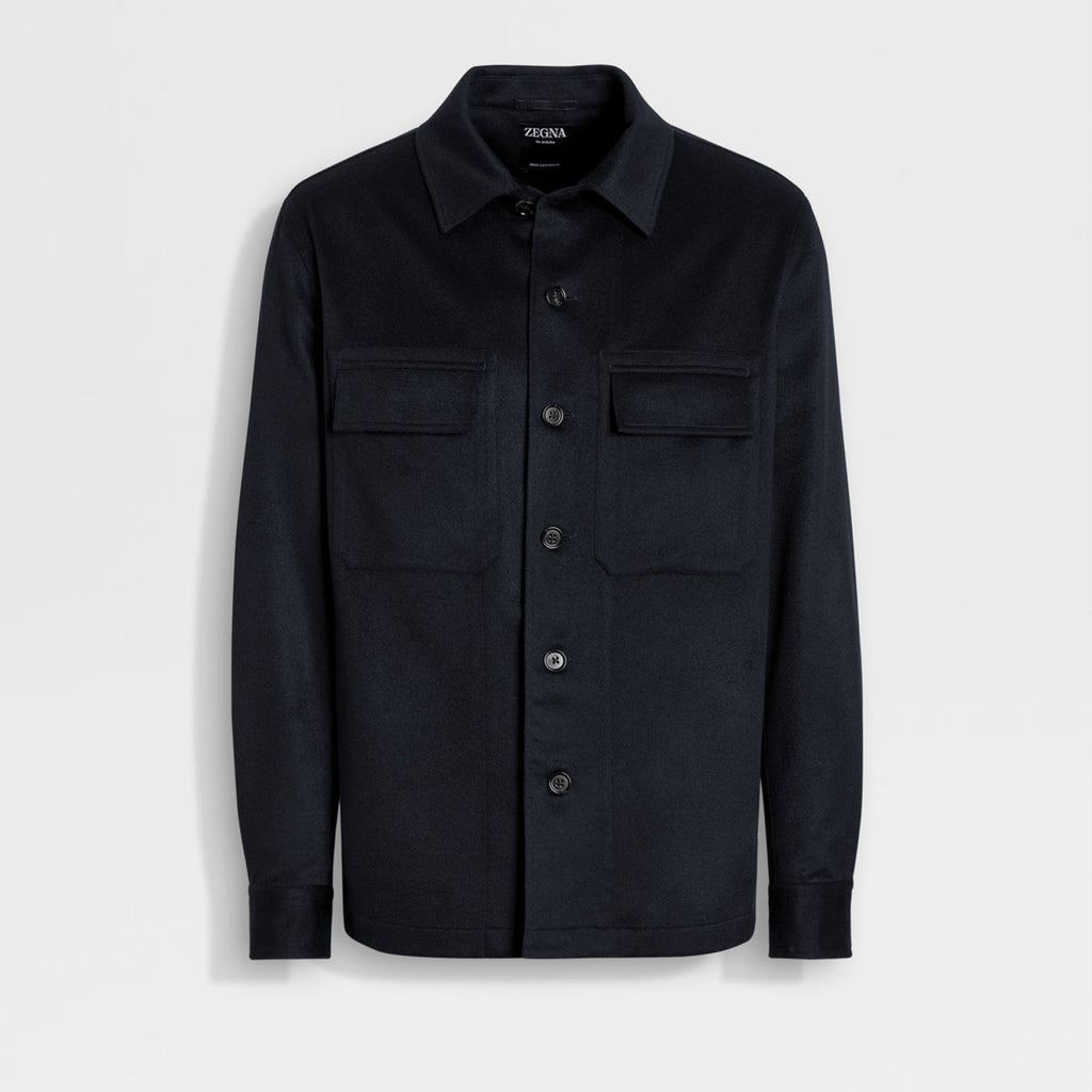 Ermenegildo Zegna Oasi Cashmere Alba Shirt Jacket Men's Luxury Solid Color Temperament Wool Shirt Fashion Casual Lapel Single Breasted Shirt Jacket Ngvp #2493