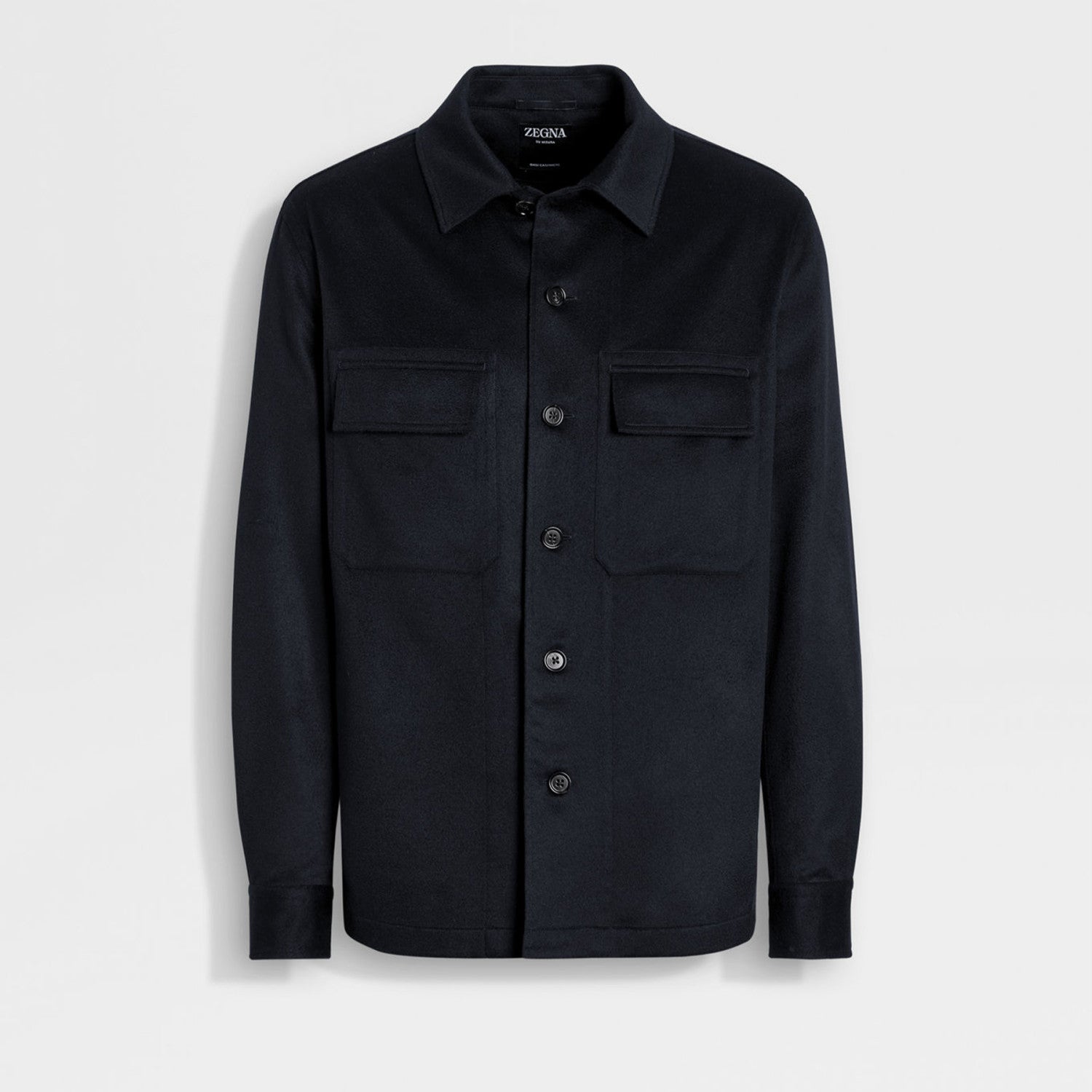 Ermenegildo Zegna Oasi Cashmere Alba Shirt Jacket Men's Luxury Solid Color Temperament Wool Shirt Fashion Casual Lapel Single Breasted Shirt Jacket Ngvp #2493