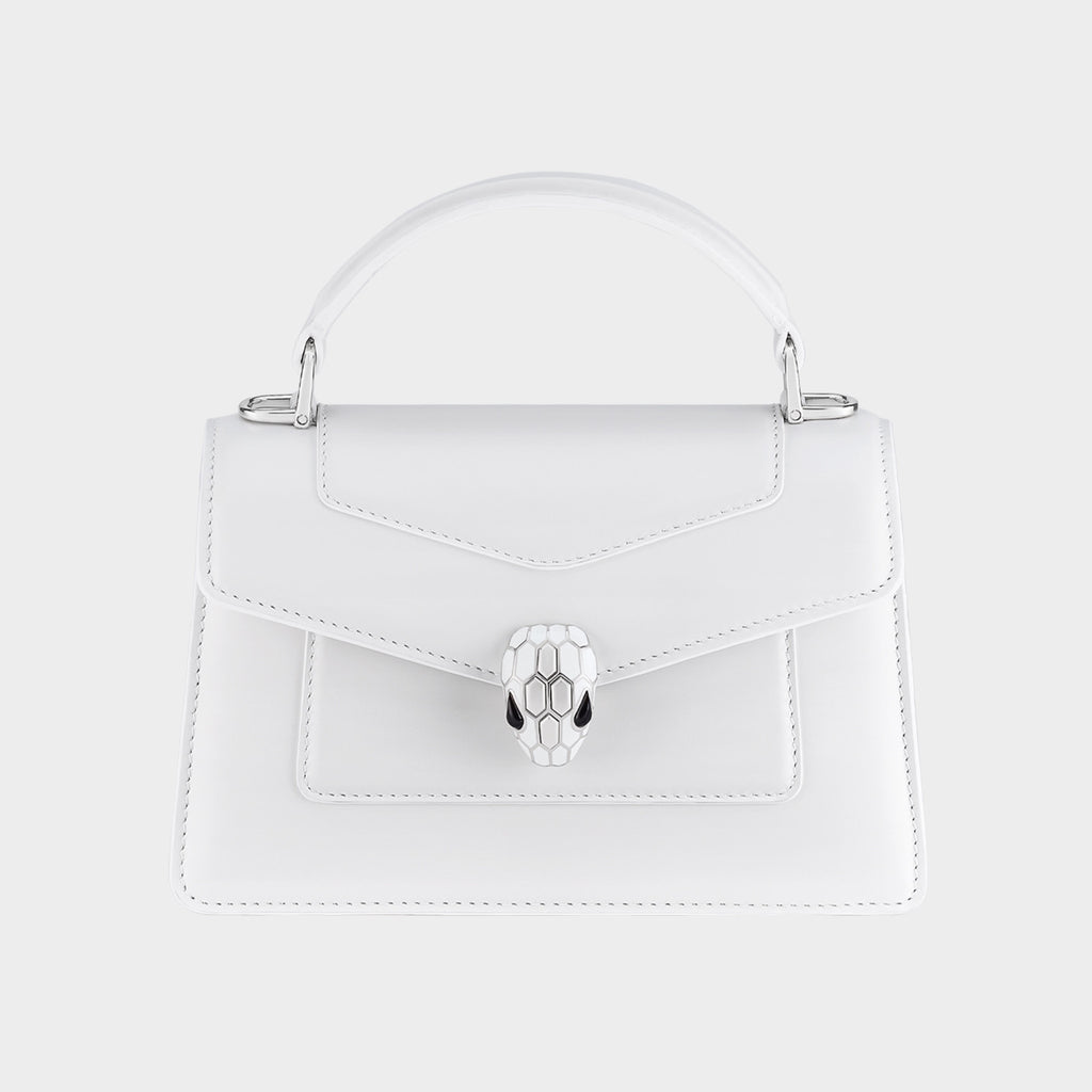 Bvlgari Women's Serpenti Forever Series Fashion Solid Color Mini Top Handle Bags Leather Bags #71971
