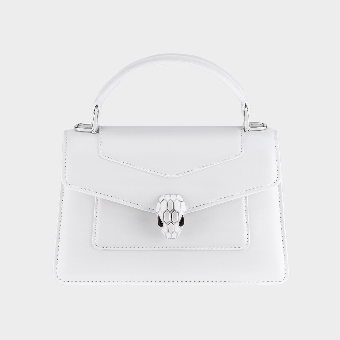 Bvlgari Women's Serpenti Forever Series Fashion Solid Color Mini Top Handle Bags Leather Bags #71971
