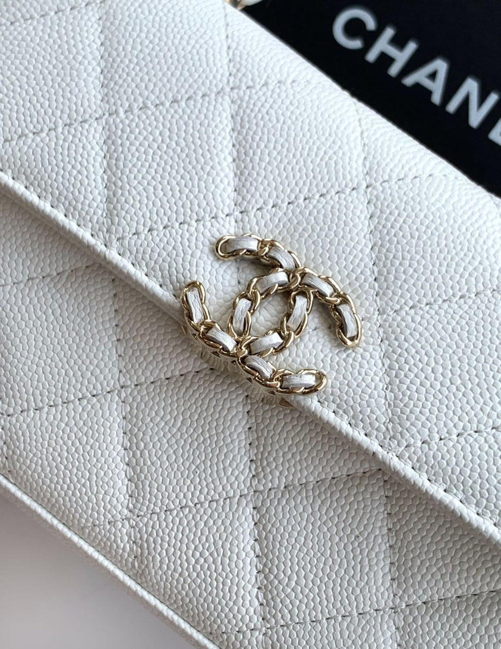 Chanel Women's Solid Color Diamond Pattern Chain Shoulder Strap Grain Embossed Leather Flap Bag Single Shoulder Handbag Crossbody Bags #77513