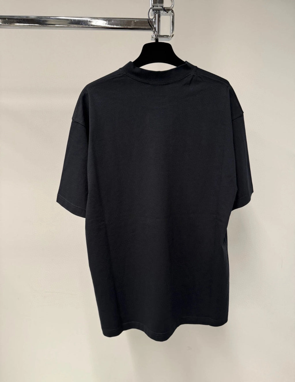 Balenciaga Men's Summer Solid Color Letter Print Round Neck Cotton Short Sleeve T-Shirt #77337