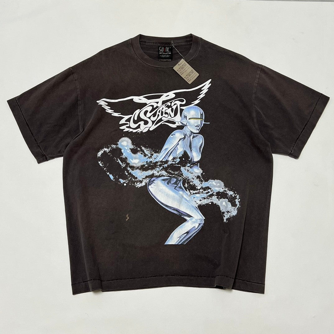 Saint Michael X Sorayama Hajime Sorayama Goddess Vintage Seamless Short Sleeves #377692