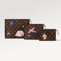 LOUIS VUITTON Trio Toiletry Bag Stylish Printed Luxury Toiletry Set Three-piece Handheld Bag Bags M15357 #81841A