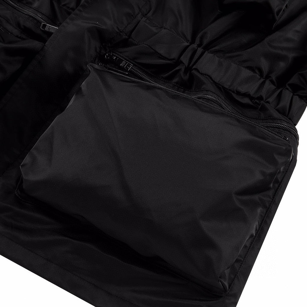 Prada Men's Spring and Fall Black Nylon Multi-Pocket Zipper Long Sleeve Jacket #99721