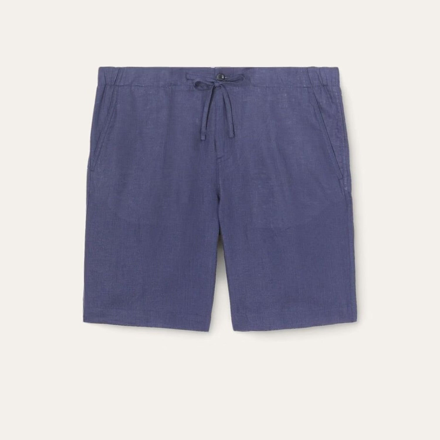 Loro Piana Men's Spring And Summer Trend Fashion Mid-waist Tie Shorts Linen Solid Color Casual Pants Ngvp #8163