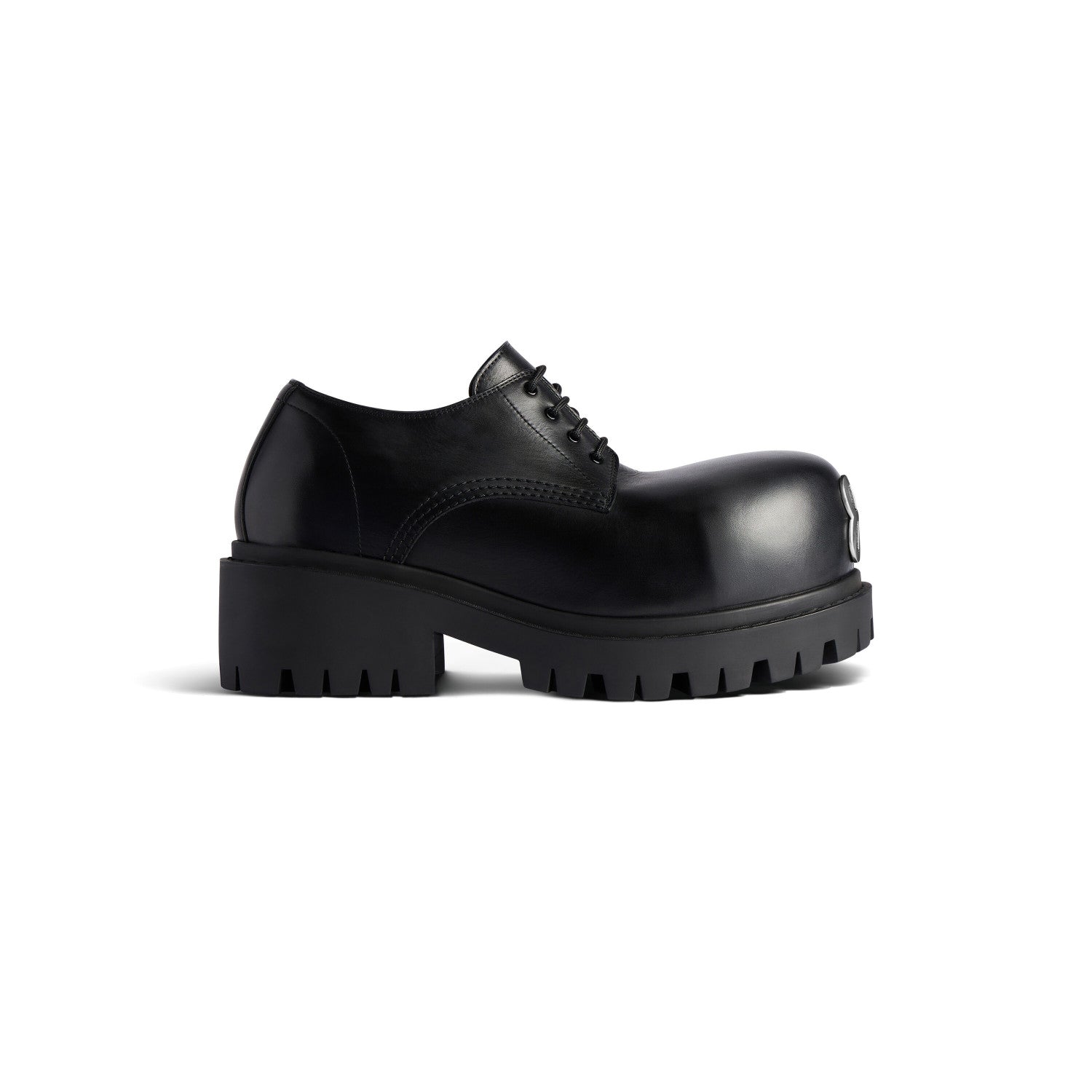 Balenciaga STOMPER Men's Spring/Fall Fashion Classic Round Toe Lace Up Chunky Heel Brogues Derby Shoes #79321