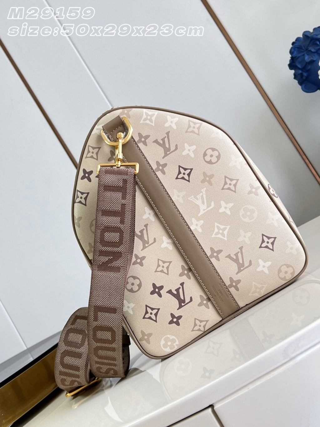 LOUIS VUITTON Keepall Bandoulière 50 Monogram Heritage M29159#382241