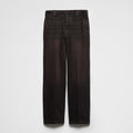 Prada Men's Spring and Autumn Solid Color Mid Waist Button Loose Jeans Pants #74355