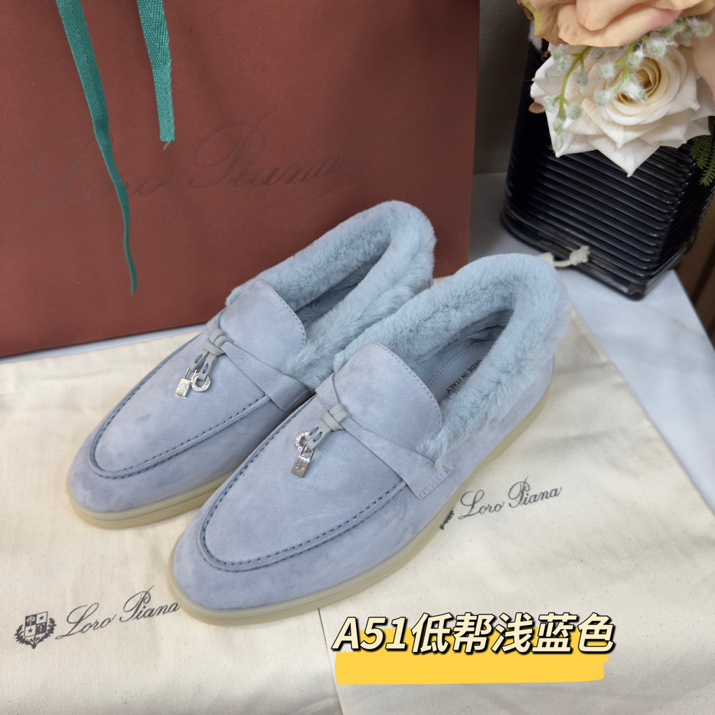Loro Piana Summer Charms Walk Loafer Suede Moorland #334047