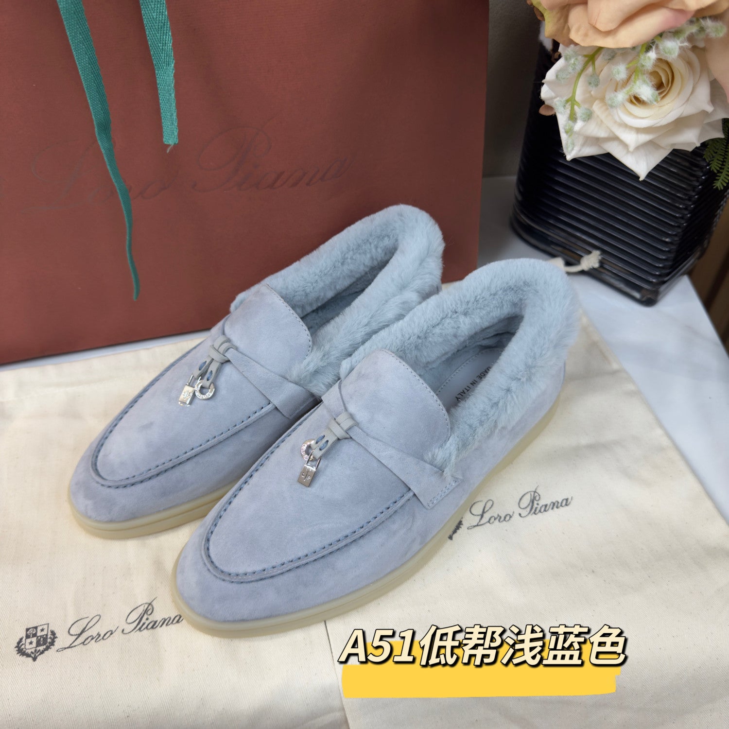 Loro Piana Summer Charms Walk Loafer Suede Moorland #334047