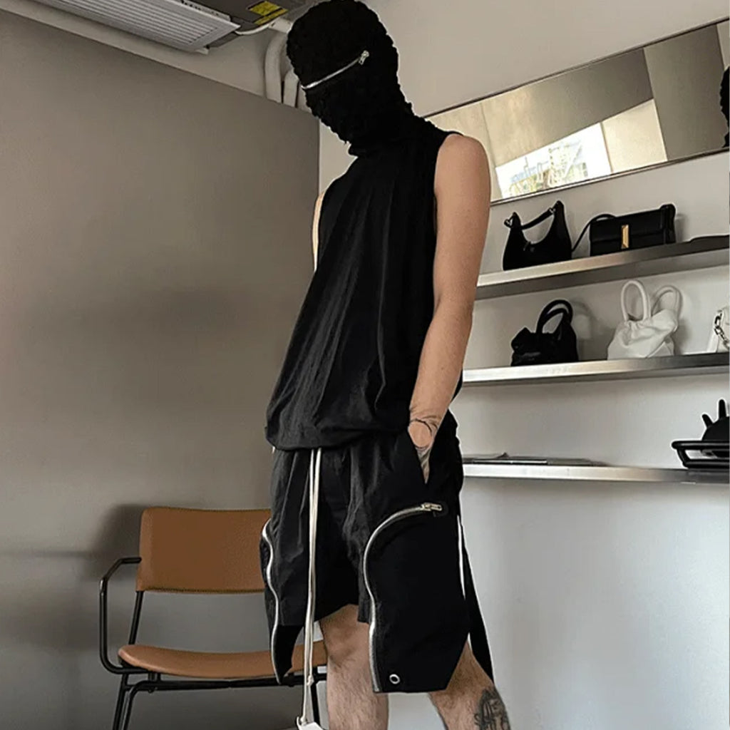 Rick Owens  Casual shorts with zippered large pockets #91112