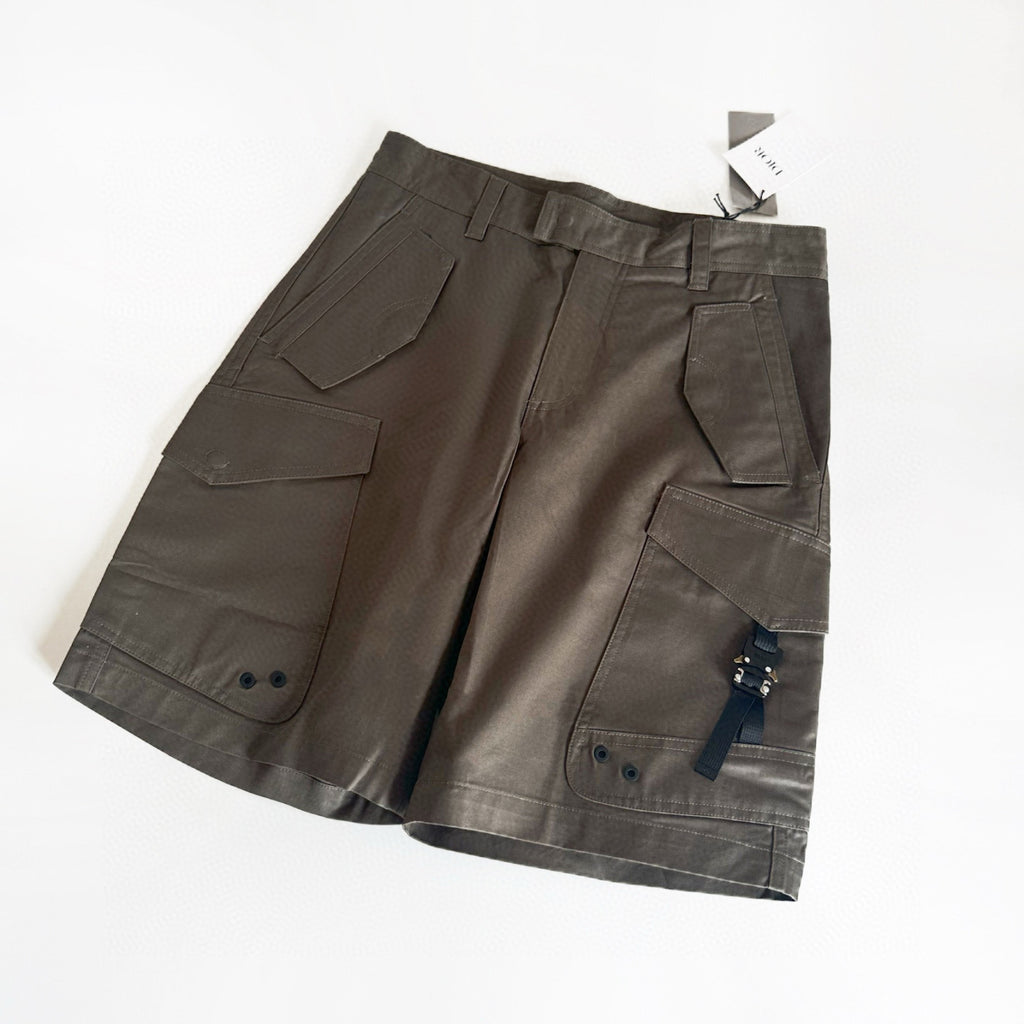 Dior Men's Summer Solid Color Mid Waist Buttoned Casual Polyester Shorts Pants #98884