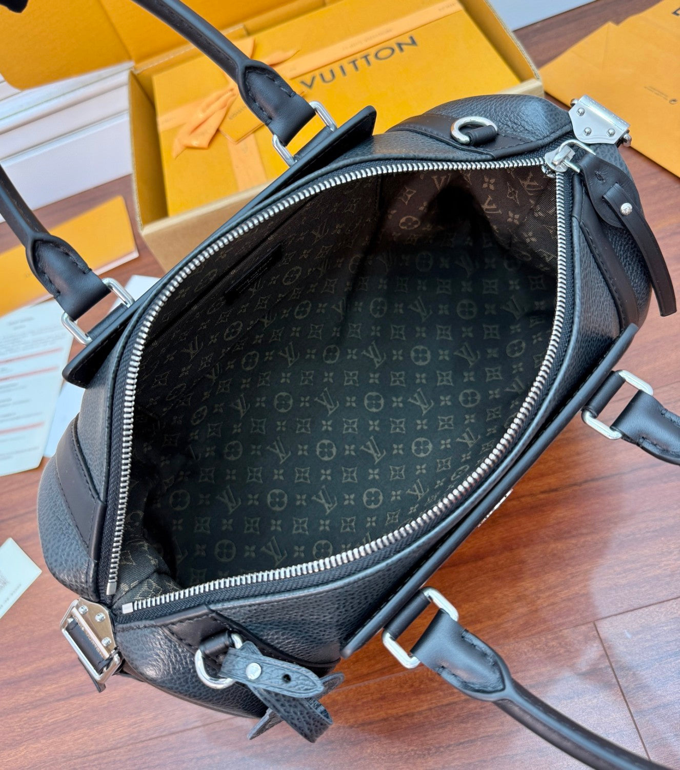 Louis Vuitton BIKER Women's Fashion Casual Metal Logo Badge Leather Adjustable Shoulder Strap Handbag Tote Bag Shoulder Bag Bags M26563 #78348