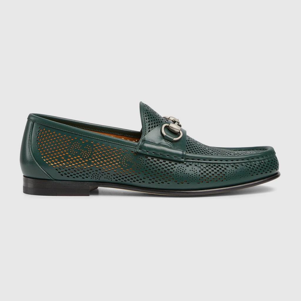 Gucci Decorative Horsebit Buckle Men's Loafers Spring And Summer Fashion Hollow Out Comfortable Breathable Flat Shoes #76854
